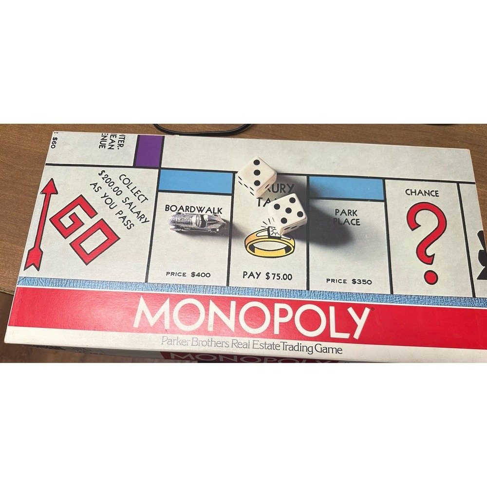 Vintage 1975 Monopoly No.9‎ Board Game Parker Brothers